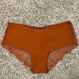 NWT Victoria’s Secret Copper Cheeky Mesh Back Panties Small